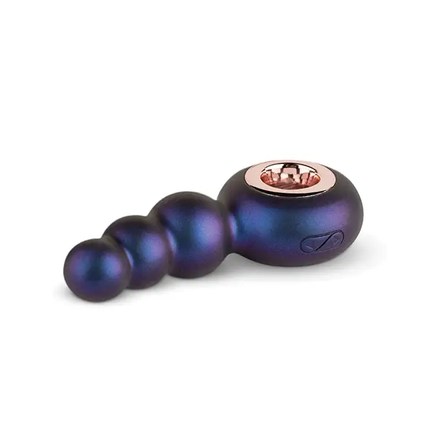 Hueman Outer Space Vibrating Anal Plug - Purple - Powered Butt Plug