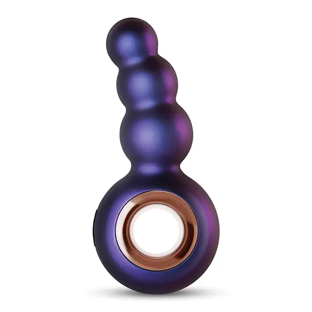 Hueman Outer Space Vibrating Anal Plug - Purple - Powered Butt Plug