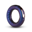 Hueman Saturn Vibrating Cock/ball Ring - Purple - Cock Ring