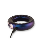 Hueman Saturn Vibrating Cock/ball Ring - Purple - Cock Ring