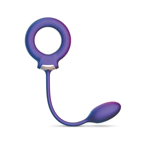 ’hueman Solar Cock Ring W/anal Ball - Purple - Penis Enhancement