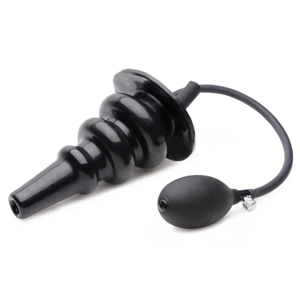 Huge Inflatable Enema Butt Plug - Black - Enema