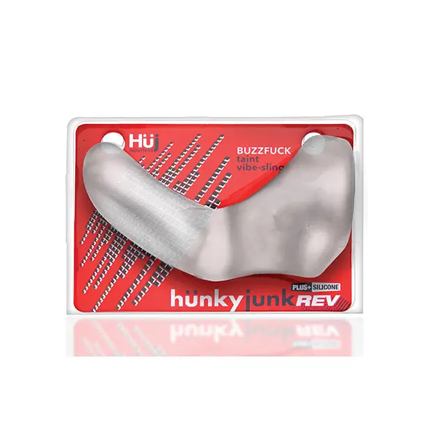 Hunkyjunk Buzzfuck Cock & Ball Sling with Taint Vibrator - Cock Ring