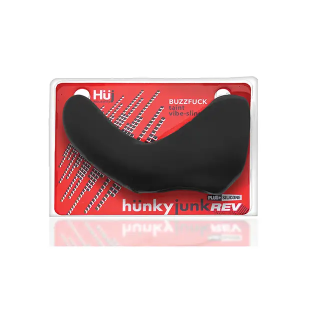 Hunkyjunk Buzzfuck Cock & Ball Sling with Taint Vibrator - Cock Ring