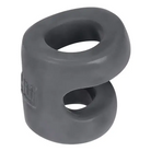 Hunkyjunk CONNECT cock/balltugger - Gray - Cock Ring