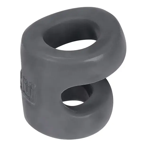 Hunkyjunk CONNECT cock/balltugger - Gray - Cock Ring