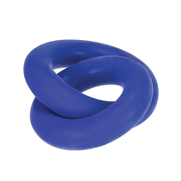 Hunkyjunk DUO linked cock/ball rings cobalt - Cock Ring