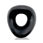 Hunkyjunk Form Surround Cockring Clear Ice - Black - Cock Ring