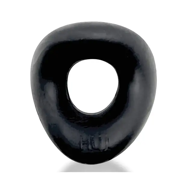 Hunkyjunk Form Surround Cockring Clear Ice - Black - Cock Ring