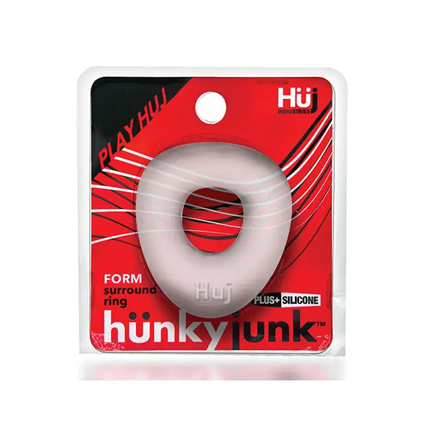 Hunkyjunk Form Surround Cockring Clear Ice - Cock Ring