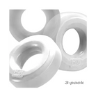 Hunkyjunk HUJ3 C-Ring 3-Pack White Ice - Cock Ring