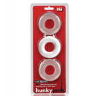 Hunkyjunk HUJ3 C-Ring 3-Pack White Ice - Cock Ring