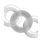 Hunkyjunk HUJ3 C-Ring 3-Pack White Ice - White - Cock Ring