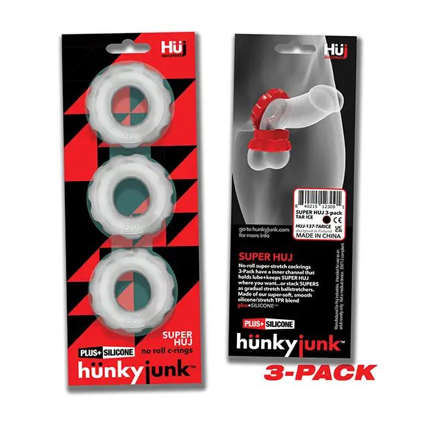 Hunkyjunk SuperHuj 3-Pack Cockrings - Cock Ring