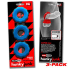 Hunkyjunk SuperHuj 3-Pack Cockrings Teal Ice - Cock Ring