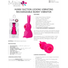 Hunni Bunny Shaped Suction Vibrator - Clitoral Stimulant