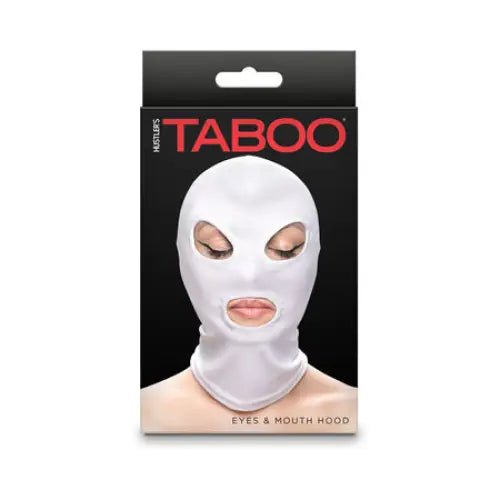 Hustler Taboo Eyes&Mouth Hood White - White - Hood