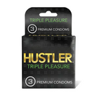 Hustler Triple Pleasure Premium Condoms - Pack of 3 - Condoms