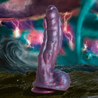 Hydra Sea Monster purple dildo in premium silicone with a suction cup base