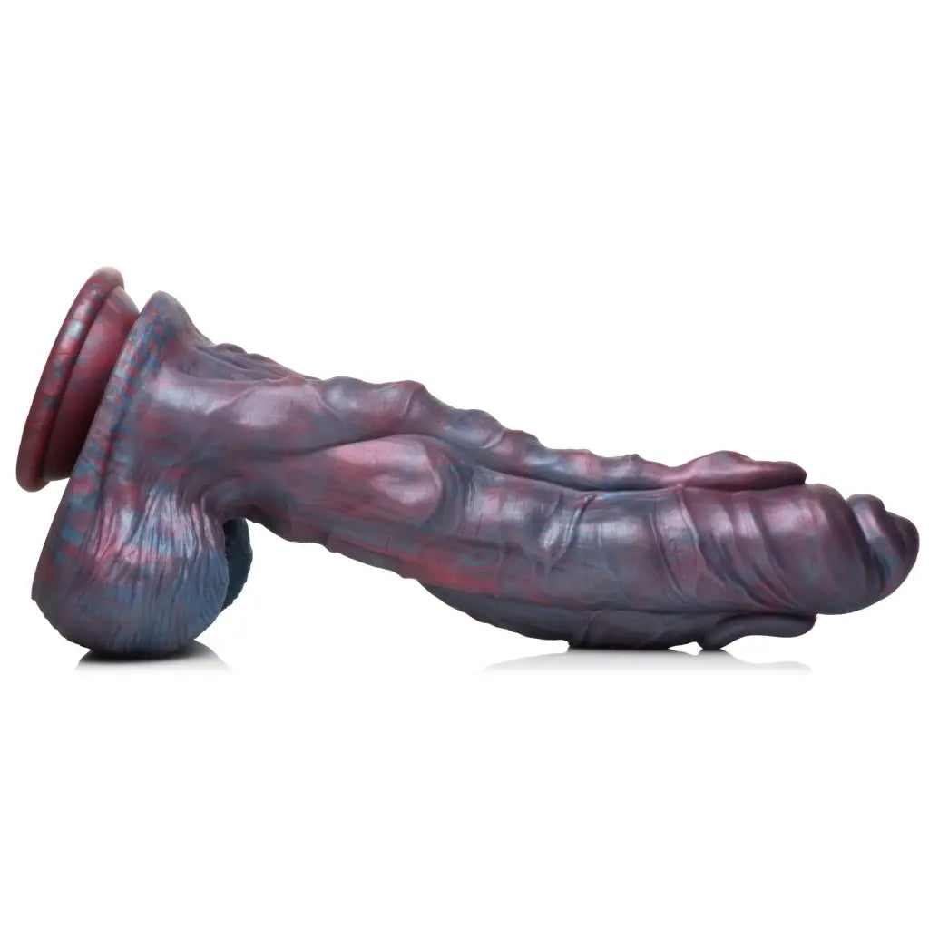 Dark purple Hydra Sea Monster premium silicone dildo with suction cup