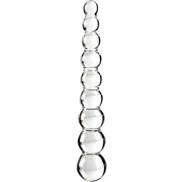 Icicles Dongs & Dildos Icicles No. 2 Hand Blown Glass Massager - Clear Rippled at the Haus of Shag