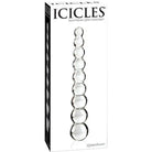 Hand blown glass massager with graduated bulbs - Icicles No. 2 Hand Blown Glass Massager