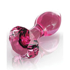 Icicles Plug Icicles No. 79 Hand Blown Glass Diamond Butt Plug - Pink at the Haus of Shag