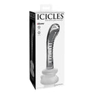 Icicles Dongs & Dildos Icicles No. 88 Hand Blown Glass G-spot Massager W/suction Cup -  Clear at the Haus of Shag