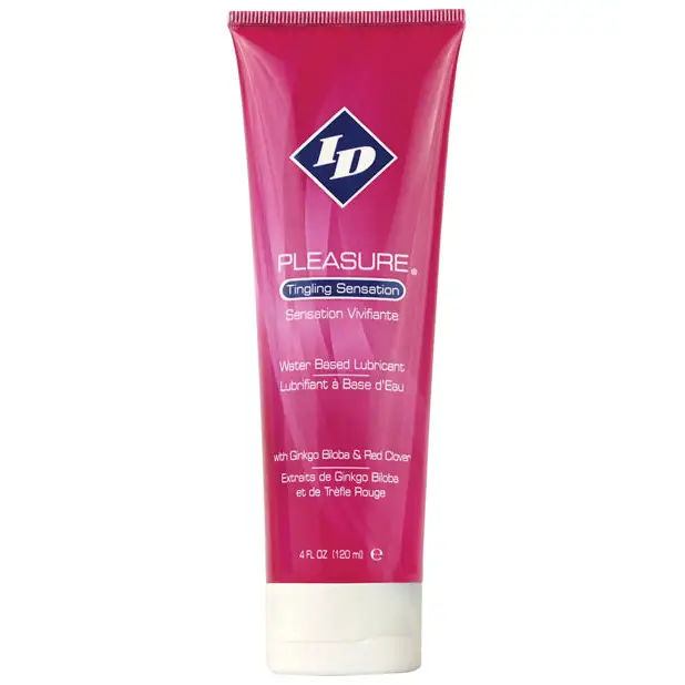 ID Pleasure Lubricant 4.1 fl oz Travel Tube - Water-Based Lube Gel for Enhanced Enjoyment