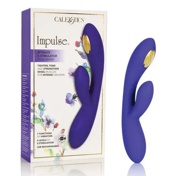 CalExotics Stimulators Impulse Intimate E-stimulator Dual Wand - Purple at the Haus of Shag