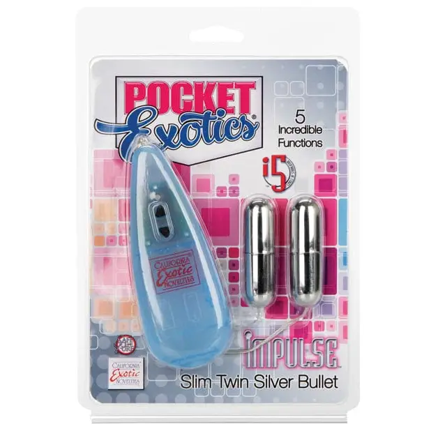 CalExotics Stimulators Impulse Pocket Paks W/twin Silver Bullets at the Haus of Shag