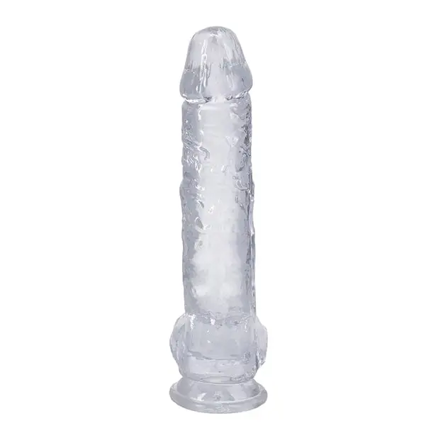 Big dick clear with textured surface and rounded tip from ’In A Bag 10’ Really Big Dick - Clear’