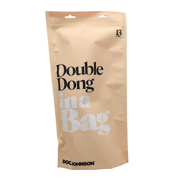 Doc Johnson Dongs & Dildos In A Bag 13" Double Dong - Clear at the Haus of Shag