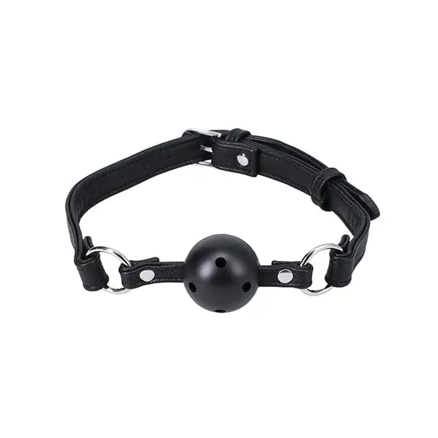 Doc Johnson Bondage Blindfolds & Restraints In A Bag Ball Gag - Black at the Haus of Shag