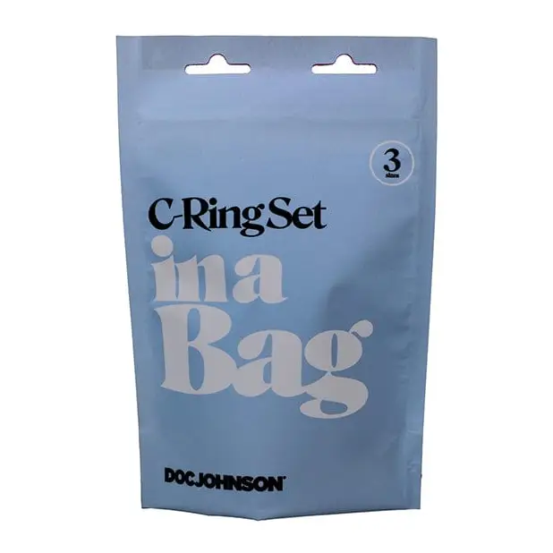 Doc Johnson Penis Enhancement In A Bag C-ring Set - Black at the Haus of Shag