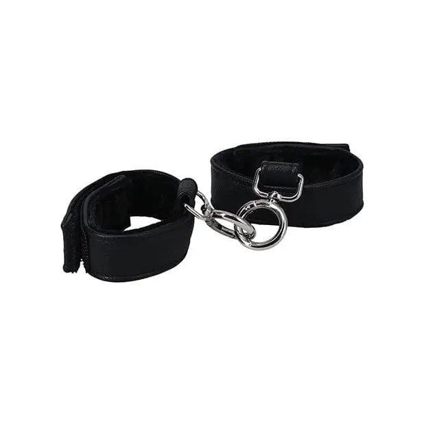 Doc Johnson Bondage Blindfolds & Restraints In A Bag Handcuffs - Black at the Haus of Shag