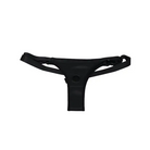 Black belt with metal buckle from In A Bag Harness & Dong - Black, perfect for any outfit