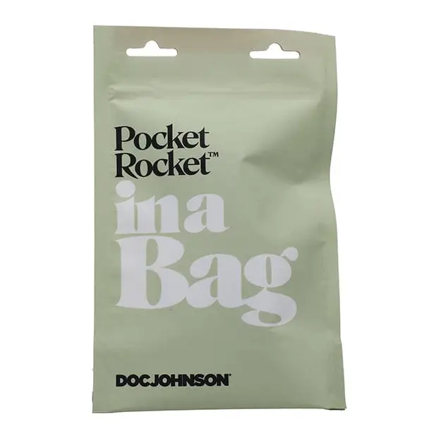 Doc Johnson Stimulators In A Bag Pocket Rocket - Black at the Haus of Shag