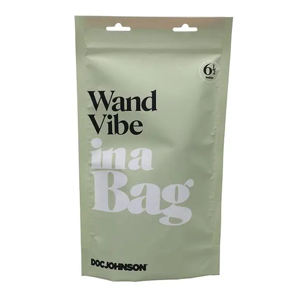 Doc Johnson Massage Products In A Bag Wand Vibe - Black at the Haus of Shag