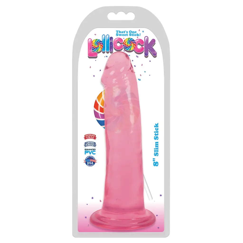 Inch Slim Stick Cherry Ice Dildo - Realistic Dildo