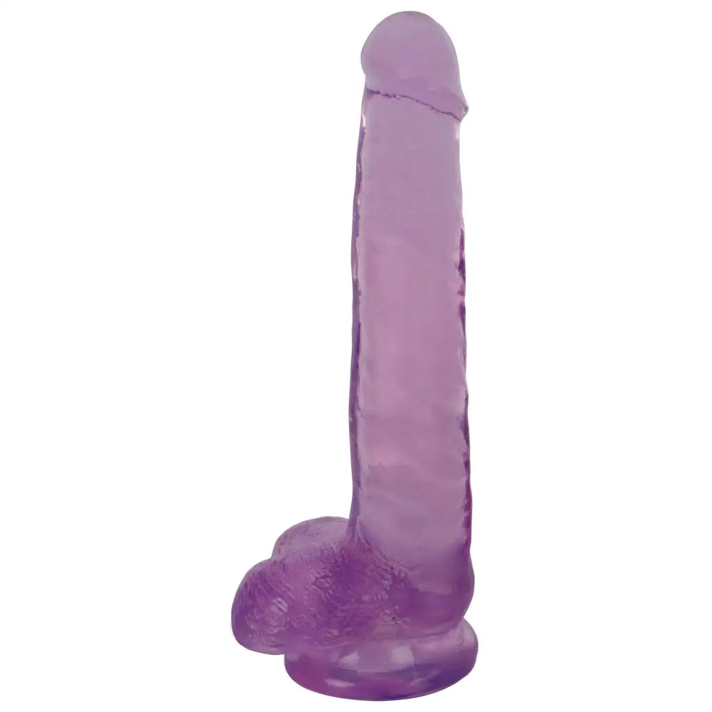 Indulge in Pleasure with our 8 Inch Slim Stick With Balls Grape Ice Dildo –  The Haus of Shag