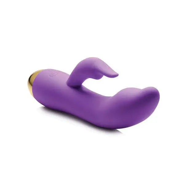 Purple Inmi 10x focus silicone vibrator with curved design for personal massaging