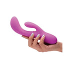 inmi Vibrator Inmi Come Hither Pro Moving Hard Silicone Rabbit Vibrator - Purple at the Haus of Shag