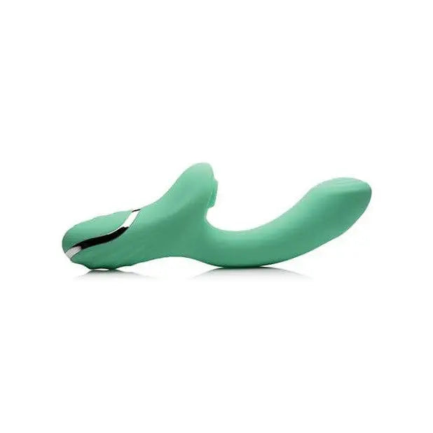 Shegasm Vibrator Green Inmi Shegasm 10x Minty Air Stim Rabbit Vibrator at the Haus of Shag