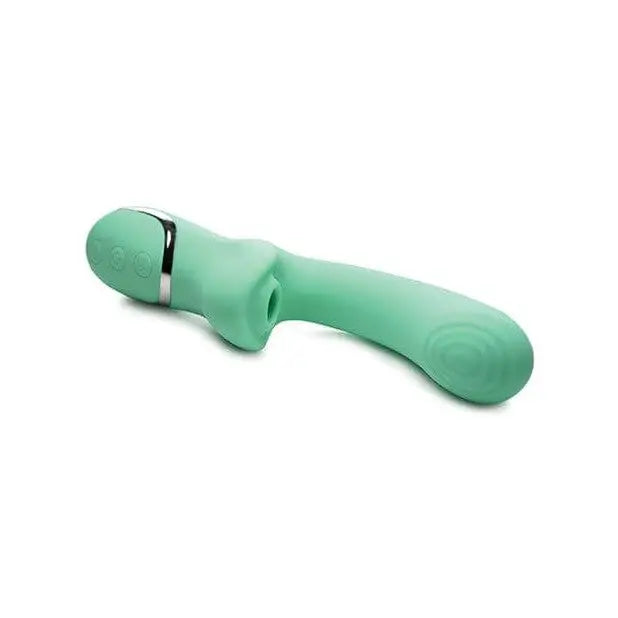 Shegasm Vibrator Green Inmi Shegasm 10x Minty Air Stim Rabbit Vibrator at the Haus of Shag