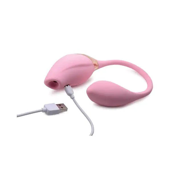 Shegasm Stimulators Pink Inmi Shegasm 8x Tandem Plus Silicone Suction Clit Stimulator & Egg at the Haus of Shag