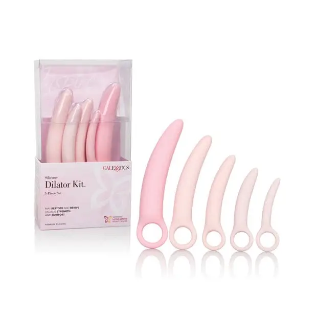 CalExotics Sexual Enhancers Inspire Silicone Dilator 5 Piece Set - Pink at the Haus of Shag