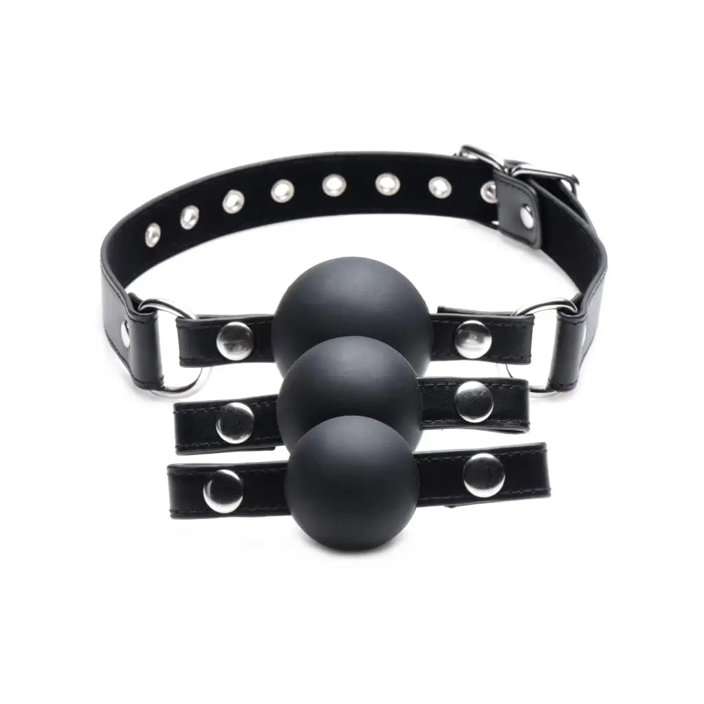 STRICT Ball Gag Interchangeable Silicone Ball Gag Set at the Haus of Shag