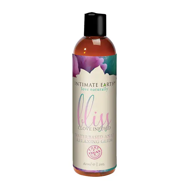 Intimate Earth Bliss Clove Infused Water-Based Anal Relaxing Glide 2 oz. - 60 Ml - Water Based Lubricant