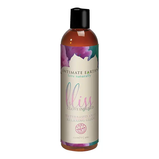 Intimate Earth Bliss Clove Infused Water-Based Anal Relaxing Glide 2 oz. - 120 Ml - Water Based Lubricant